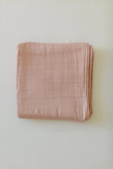 Lil North Co. Premium 8 layer Muslin Blanket - Dusty Pink - Princess and the Pea Boutique