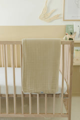 Lil North Co. Premium 8 layer Muslin Blanket - Sand - Princess and the Pea Boutique