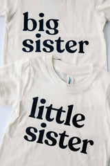 Little Sister Cream Organic Kids Tee - Princess and the Pea Boutique