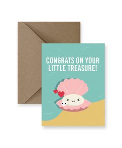 Little Treasure Clam Card - Princess and the Pea Boutique