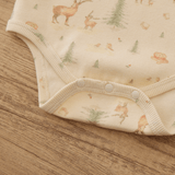 Long - sleeve Ribbed Bodysuit - Christmas Print - Princess and the Pea Boutique