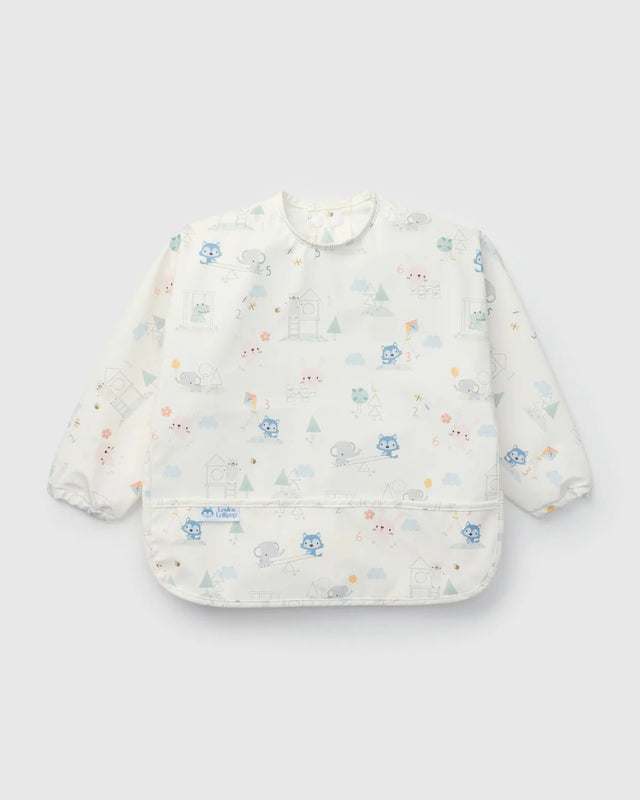 Loulou Lollipop Long Sleeve Bib - Mini Mathletes - Princess and the Pea Boutique