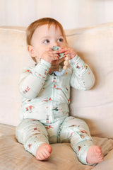 Loulou Lollipop OneC™ Silicone Pacifier Clip - Blue Fog - Princess and the Pea Boutique