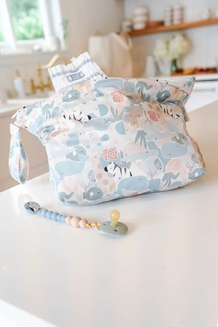 Loulou Lollipop OneC™ Silicone Pacifier Clip - Blue Fog - Princess and the Pea Boutique