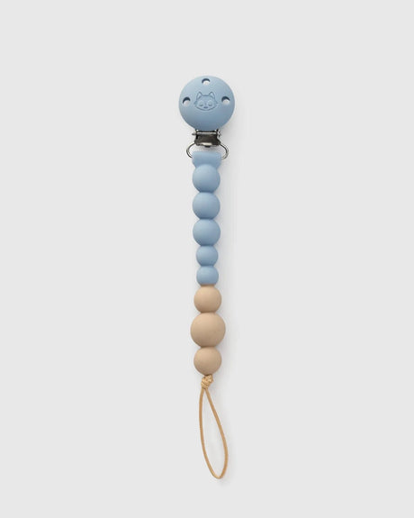 Loulou Lollipop OneC™ Silicone Pacifier Clip - Blue Fog - Princess and the Pea Boutique