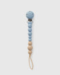 Loulou Lollipop OneC™ Silicone Pacifier Clip - Blue Fog - Princess and the Pea Boutique