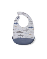 Loulou Lollipop Silicone Bib Printed - Sharks - Princess and the Pea Boutique