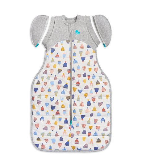 Love to Dream - Swaddle Up Transition Bag Warm White Happy Hats - Princess and the Pea Boutique