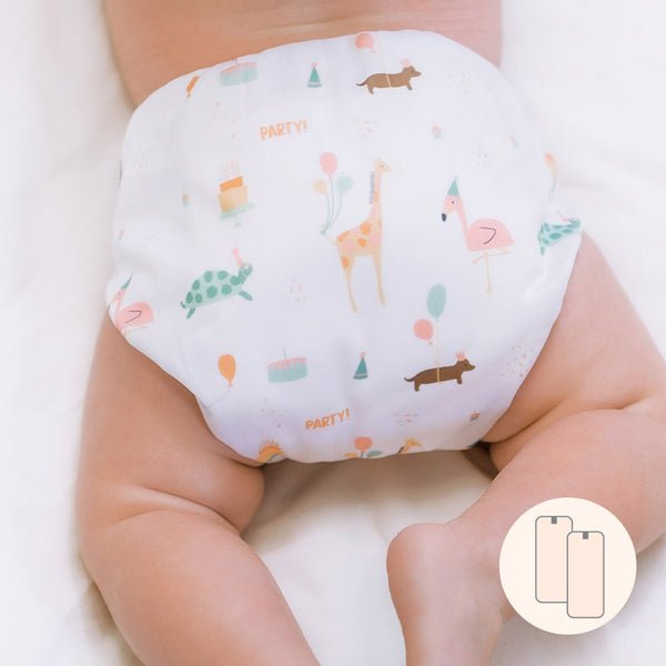 LPO Pocket Diaper - Snap Birthday - Princess and the Pea Boutique