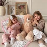 Lulujo Classic Muslin 3ply Quilt - Bows & Rose Trellis - Princess and the Pea Boutique