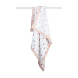 Lulujo Classic Muslin 3ply Quilt - Daisies & Strawberries - Princess and the Pea Boutique