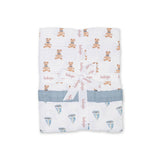 Lulujo Classic Muslin 3ply Quilt - Vintage Bear & Sailboats - Princess and the Pea Boutique