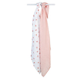 Lulujo Cotton Muslin Swaddles - Strawberry + Ballet Slipper 2 Pack - Princess and the Pea Boutique