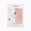 Lulujo Cotton Muslin Swaddles - Strawberry + Ballet Slipper 2 Pack - Princess and the Pea Boutique