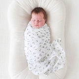 Lulujo Cotton Swaddle - Bunnies & Fern 2 Pack - Princess and the Pea Boutique