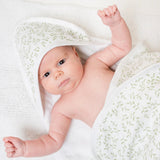 Lulujo Hooded Towel - Greenery - Princess and the Pea Boutique