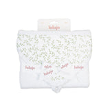 Lulujo Hooded Towel - Greenery - Princess and the Pea Boutique