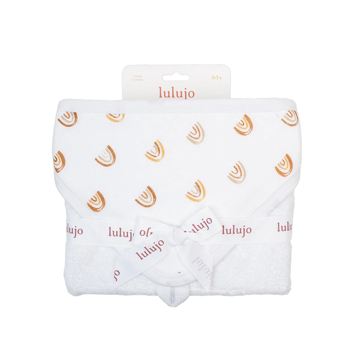 Lulujo Hooded Towel - Rainbow - Princess and the Pea Boutique