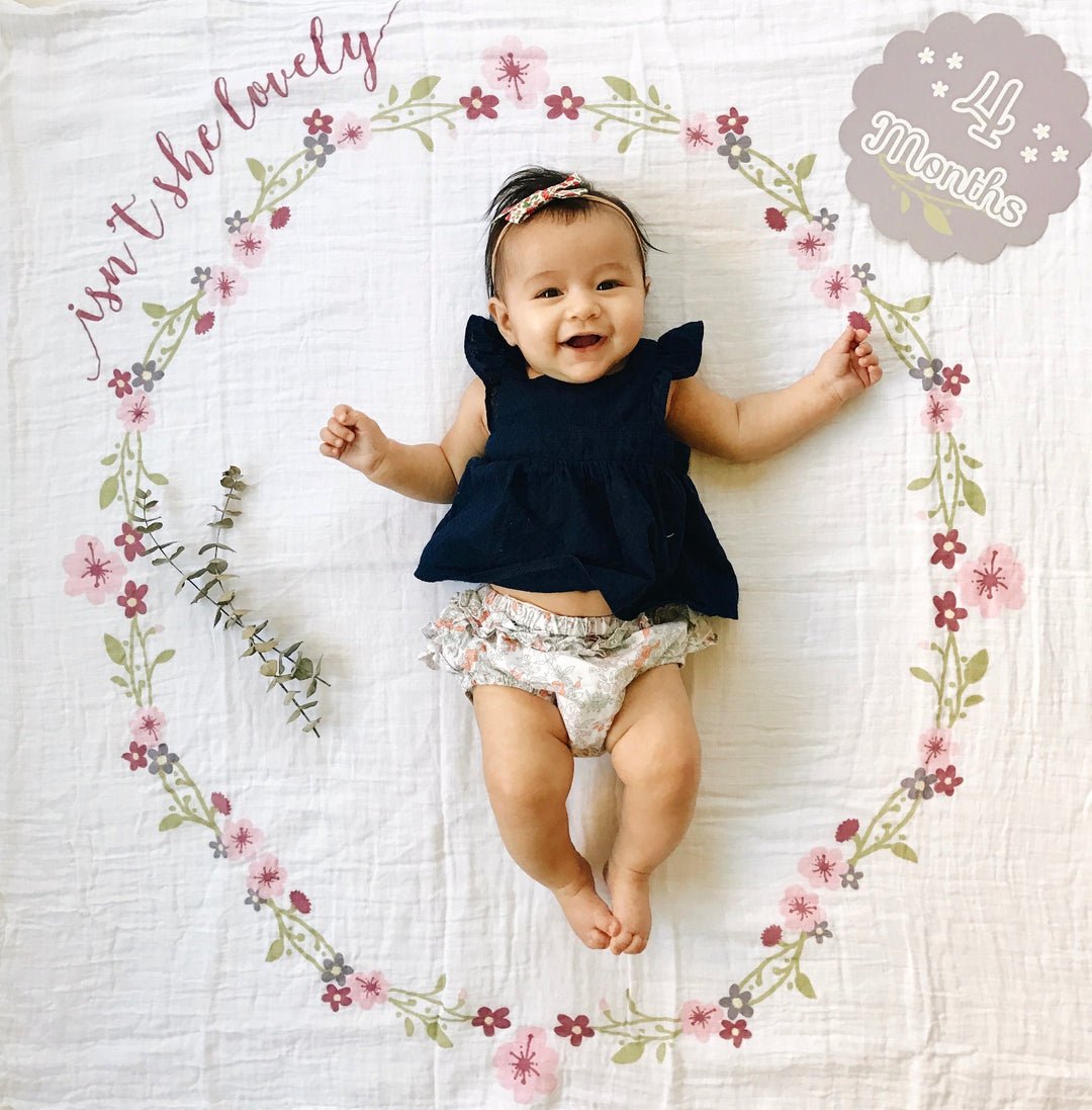 Lulujo Isn't She Lovely - Milestone Blanket (Copy) - Princess and the Pea Boutique