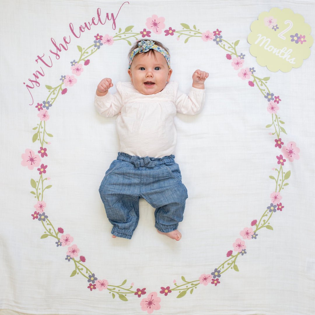 Lulujo Isn't She Lovely - Milestone Blanket (Copy) - Princess and the Pea Boutique