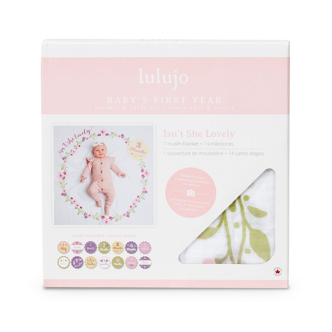Lulujo Isn't She Lovely - Milestone Blanket (Copy) - Princess and the Pea Boutique