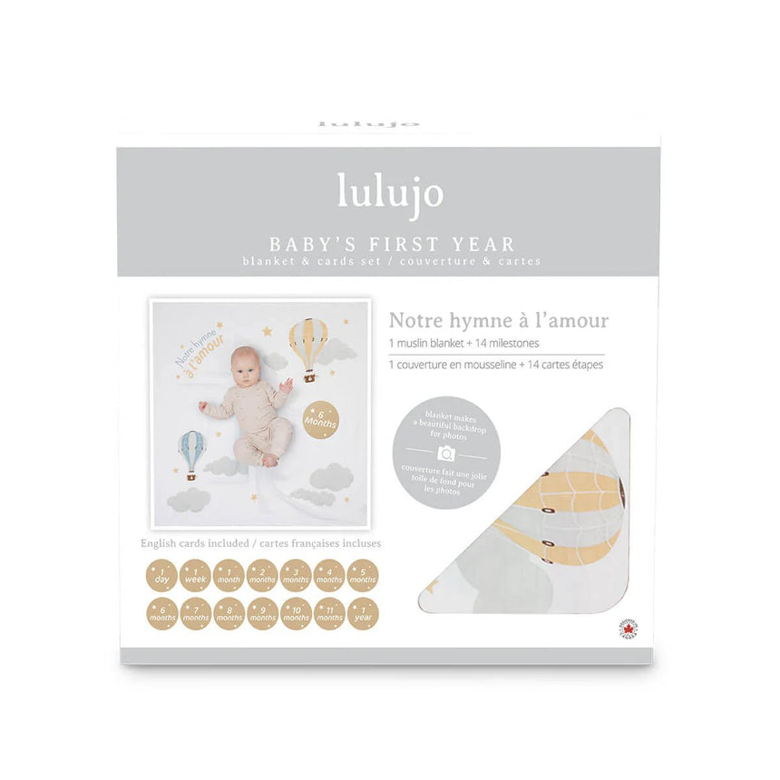 Lulujo Milestone Blanket Notre Hymne a L'amour - Princess and the Pea Boutique