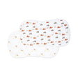 Lulujo Muslin Burp Cloths Burp Cloths - 2pk Barnyard+ Hen and Chicks - Princess and the Pea Boutique
