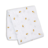 Lulujo Muslin Swaddle - Bees - Princess and the Pea Boutique