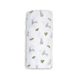 Lulujo Muslin Swaddle - Bunnies - Princess and the Pea Boutique