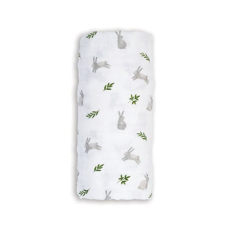 Lulujo Muslin Swaddle - Bunnies - Princess and the Pea Boutique