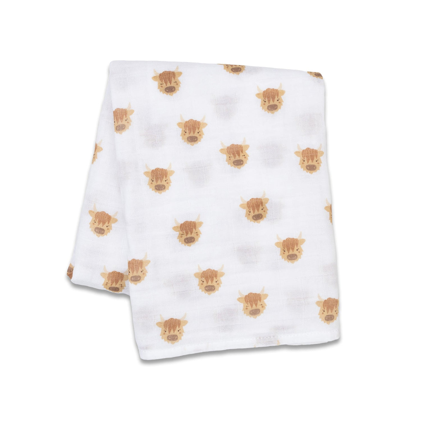 Lulujo Muslin Swaddle - Highland Cows - Princess and the Pea Boutique