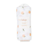 Lulujo Muslin Swaddle - Peaches - Princess and the Pea Boutique