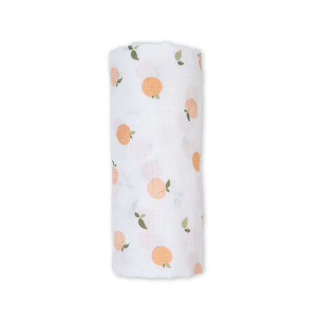 Lulujo Muslin Swaddle - Peaches - Princess and the Pea Boutique