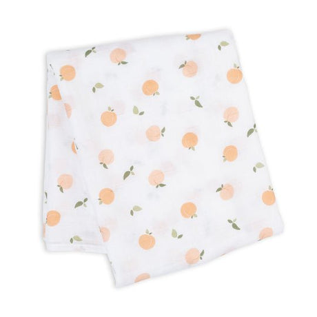 Lulujo Muslin Swaddle - Peaches - Princess and the Pea Boutique