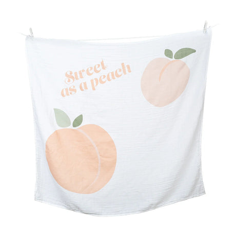 Lulujo Sweet as a Peach - Milestone Blanket - Princess and the Pea Boutique