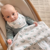 Lulujo Vintage Bears & Sailboats - Bandana Bibs - Princess and the Pea Boutique