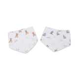 Lulujo Vintage Bears & Sailboats - Bandana Bibs - Princess and the Pea Boutique