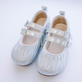 Luna Luxe Double - Strap Mary Jane – Silver - Princess and the Pea Boutique