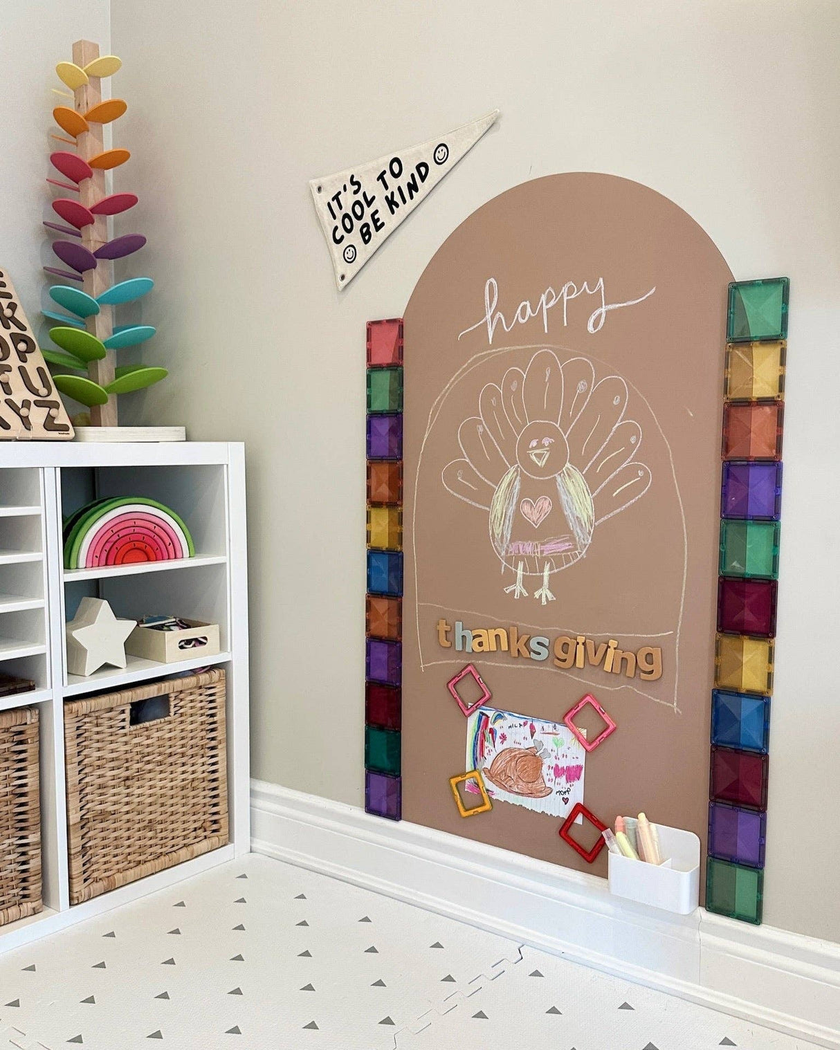 Magic Playwall - Arch Magnetic Wall Decal for Kids: Caramel - Princess and the Pea Boutique