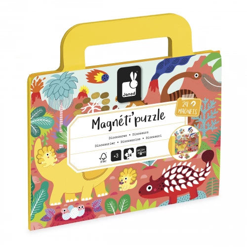 Janod Magnetipuzzle - Dino 24pcs