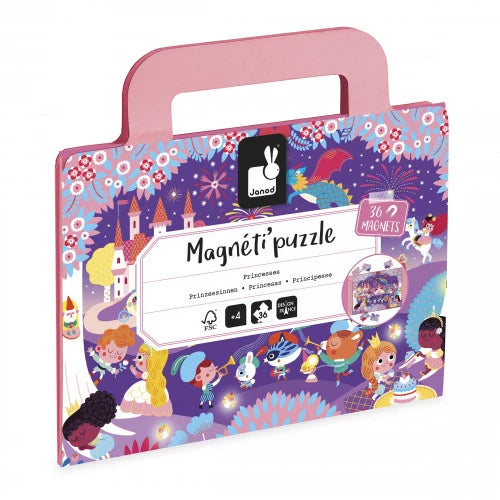 Janod Magnetipuzzle - Princesses 36pcs