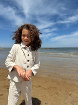 Me & Henry CHARLES Woven Pants - Cream - Princess and the Pea Boutique