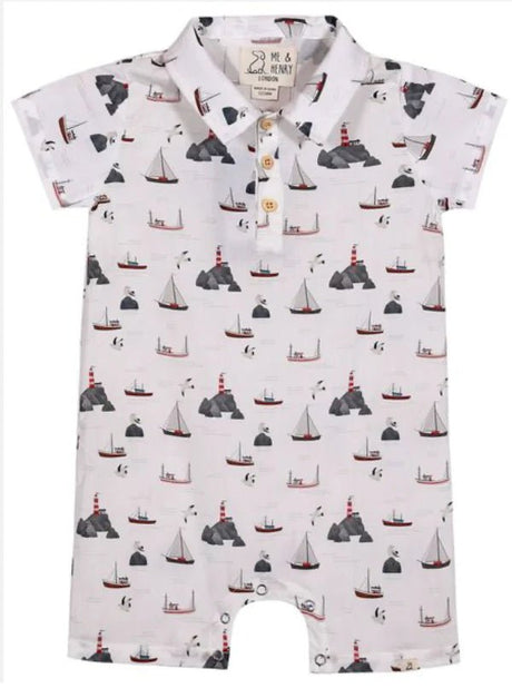 Me & Henry Molokai Printed woven romper - Princess and the Pea Boutique