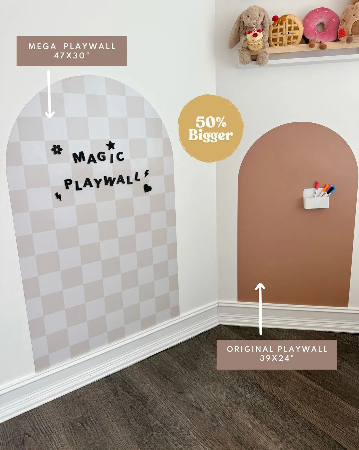 Mega Magic Playwall - Arch Magnetic Wall Decal For Kids - Princess and the Pea Boutique