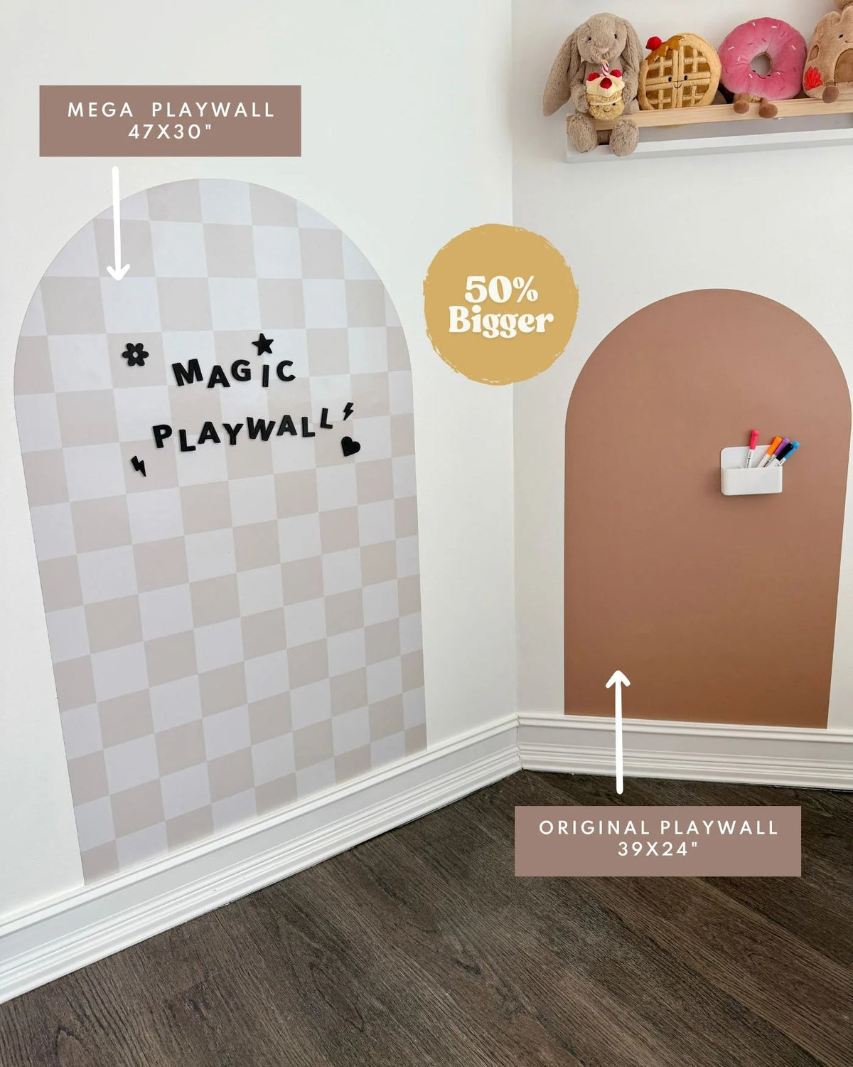 Mega Magic Playwall - Arch Magnetic Wall Decal For Kids - Princess and the Pea Boutique