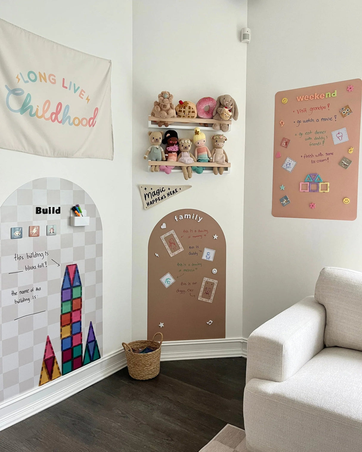 Mega Magic Playwall - Arch Magnetic Wall Decal For Kids - Princess and the Pea Boutique