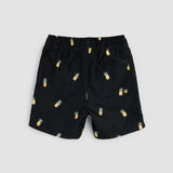 Miles the Label Pineapple Print on Black Swim Trunks - Princess and the Pea Boutique