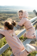 Milkbarn Bear Ear Hoodie Dusty Rose - Princess and the Pea Boutique