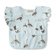 Milkbarn Goose Ruffle Pocket Bib - Princess and the Pea Boutique