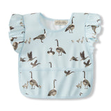 Milkbarn Goose Ruffle Pocket Bib - Princess and the Pea Boutique